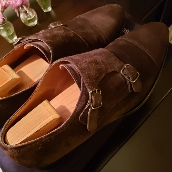 Brown Suede (11.5) Double Monk Strap by Suitsupply - Picture 8 of 8